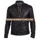 Men Leather Jacket Black New Slim fit Biker Stylish Genuine Lambskin Jacket